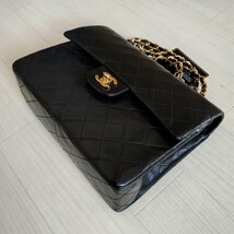 CHANEL シャネル チェーンショルダーバッグ ショルダーバッグ マトラッセ ヴィンテージ ダブルフラップ Wフラップ ラムスキン シール有 25_画像3