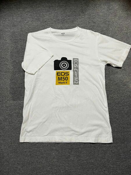 ユニクロザ・ブランズカメラUTグラフィックTシャツ半袖MEN L CanonTシャツ
