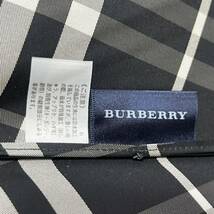 美品　BURBERRY バーバリー　ノバチェック　ロゴ刺繍　ブラック　晴雨兼用　折りたたみ傘_画像6