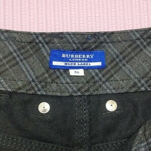 バーバリー ショートパンツ BURBERRY BLUE LABEL 黒/ブラックの画像2