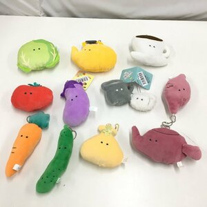 f103*80 【現状品】 つぶらな瞳の喫茶店・八百屋　など　ぬいぐるみ　まとめ売り