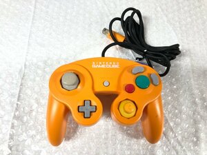 k091*80 【傷汚れ有】 動作確認済 Nintendo 任天堂 ゲームキューブ コントローラー オレンジ ②