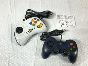 k091*80 [ present condition goods ] not yet inspection goods Logicool Logicool F310 controller game pad &Mad Catz FIGHT PAD XBOX 360 2 piece set 