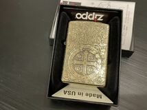 1円 未使用 コンスタンティン ライター ZIPPO 喫煙グッズ ジッポー 6面刻印 オイルライター 真鍮製 新品 ゴールド新品_画像3