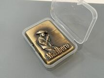 1円 ZIPPO ライター マルボロ Marlboroジッポ Zippoオイルライター真鍮製 中古品 喫煙グッズジッポー E9803_画像4