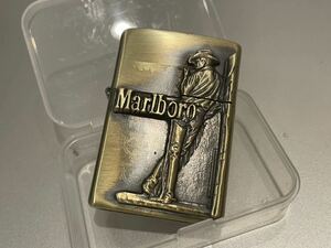 1円 ZIPPO ライター マルボロ Marlboroジッポ Zippoオイルライター真鍮製 中古品 喫煙グッズジッポー E86550