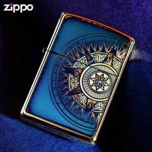 1円 Zippo 燻製 航海図 真鍮製 ライター ジッポー オイルライター 新品 喫煙グッズ