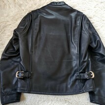 美品 カドヤ【希少 K'SLEATHER ライナー プロテクター サイズ M】KADOYA シングル ライダースジャケット カウレザー ブラック 黒 牛革_画像9