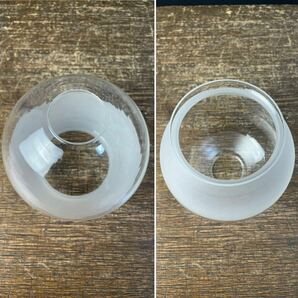 蔵出し ランプ ホヤ ガラス 高さ 約12.5センチ オイルランプ ホヤ瓶 時代物 硝子 骨董 照明 工芸ガラス アンティーク ガラス to-23の画像4