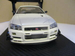 イグニッションモデル NISSAN SKYLINE GT-R R34 Mine's ホワイト 1/18 IG0347 BNR34 ニッサン スカイライン　マインズ GTR