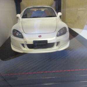 イグニッションモデル WEB 限定 Honda S2000 AP2 Pearl White With Engine F22C VTECエンジン RED 1/18 IG2588 ホンダ ignition modelの画像1