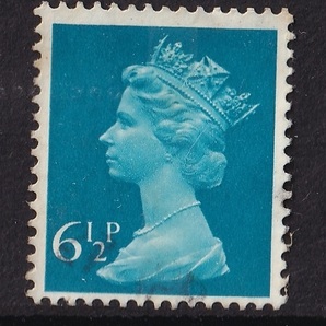 イギリス/外国切手1枚セット/エリザベス女王/6 1/2Pの画像1