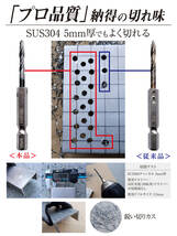 ステンレス用 六角軸 コバルトドリル ショートドリル 5.0mm × 10本組 ケースセット 鉄工用ドリル キリ_画像5