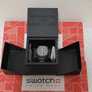 新品 未使用 オメガ スウォッチ マーキュリー　水星　Mission to Mercury　OMEGA　SWATCH　グレー