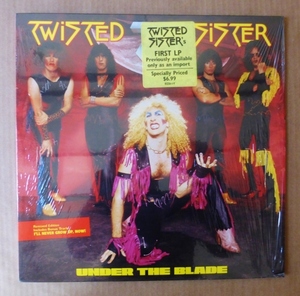 TWISTED SISTER「UNDER THE BLADE」米ORIG [ATLANTIC] ステッカー有シュリンク美品