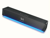 新品 送料無料 TaoTronics TT-SK027 ミニサウンドバー スピーカー AUX Bluetooth ブラック タオトロニクス コンパクト PC ゲーミング_画像1
