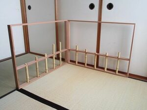 雉坂★茶道具【　四季が感じられる　花筒　風炉先　美品！　】★風炉先屏風・花風炉先・建具・花器