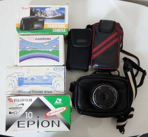 中古 ジャンク品 カメラ 6点まとめ★PANORAMIC CAMERA★PIX PANORAMA★POLAROID POCKET Xiao★EPION10★MINOLTA VECTIS 20★HANIMEX 35MP