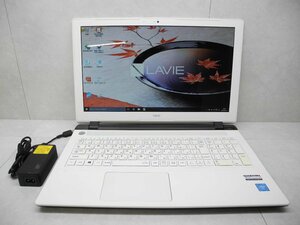 ☆1円スタート☆NEC LaVie☆NS100/C2W☆Celeron 3215U 1.70GHz/4GB/500GB/Sマルチ/無線/Bluetooth/カメラ/Office/Win10 DtoD領域☆