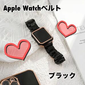 アップルウォッチバンド バンド　 Apple watch 黒 42 44 45 49 アップルウォッチ ベルト