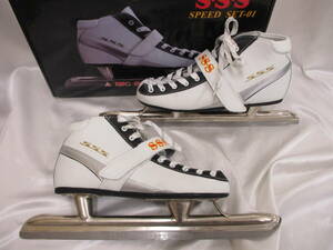 SSS 25cm スピードスケート サンエス サンエススケート スピード スケート スケート靴 締めベルト装備靴 箱有発送 