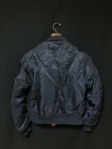 USA製 ヴィンテージ◆ALPHA INDUSTRIES アルファ MA-1 フライトジャケット M　ネイビー_画像5