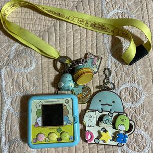 すみっコぐらし ミニゲーム 【すみっこあつめ】 ご当地キーホルダー、首掛けストラップ、ネームタグ とかげ好きな子に TOMY