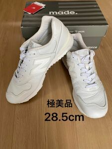 極美品 new balance m1400b 28.5cm アメリカ製　ホワイト　m1400スニーカー