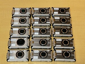 PENTAX／ ペンタックス　Optio W80 P フィルムカメラ　カメラ　OPTICAL 5×ZOOM 5mm~25mm 　15個まとめセット　動作確認済み!