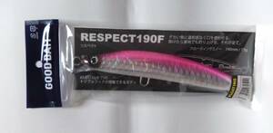 即日発送！新品　グッドベイト　リスペクト 190F 　80ピンク　他カラーも出品中　 送料１4０円～　　 　　　　　　 RESPECT 魚じゃらし工房