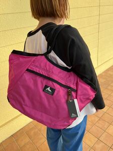 GREGORY グレゴリー BelleTote fuchsia ベルトートバッグ ショルダーバッグ　旧ロゴ　廃番　定価11000円　税別　新品　未使用　タグ付き