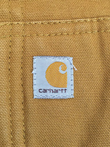 キッズ 古着 00s Carhartt 防寒 裏地キルティング ブラウン ダック ワーク アクティブ パーカー 4歳位 古着_画像8