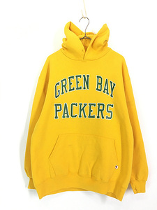 古着 90s USA製 Russell NFL Green Bay Packers パッカーズ スウェット パーカー XXL 古着