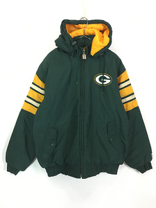 古着 NFL Green Bay Packers パッカーズ 2way パデット ナイロン ジャケット M 古着