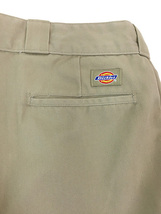 古着 80s USA製 Dickies 874 コットンツイル ワーク チノ パンツ ストレート カーキ W34 L28 美品!!_画像7