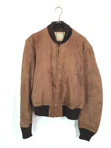 古着 60s USA製 McGREGOR 「Shampoo Suede With Scotchgard」 本革 スエード レザー スポーツ ジャケット 38