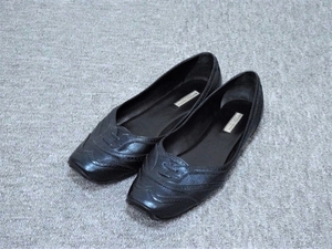 [BOTTEGA VENETAl Bottega Veneta ] leather flat shoes leather shoes Flat pumps 361/2