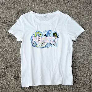 【KENZO｜ケンゾー】FITTED FIT ペイズリー ロゴ プリントTシャツ Logo Paisley Printed コットン 白 ホワイト Mの画像3