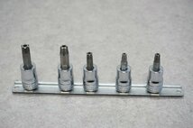 [SK][C4152260] Snap-on スナップオン 3/8 トルクスソケット T27,T30,T40,T45,T50 5個セット_画像4