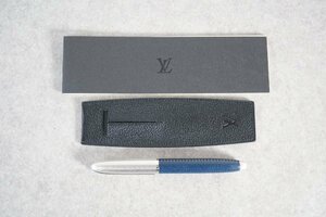 [QS][MG170760] LOUIS VUITTON LV ルイヴィトン 43311 DOC RHO CUIR ROLLER Blue ボールペン ドックキュイール ブルー