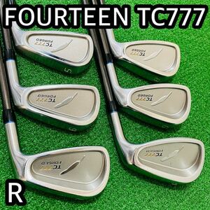 6485 FOURTEEN TC777 MD370Ki アイアン6本セット　右利き　フレックスR フォーティーン 送料無料　匿名配送