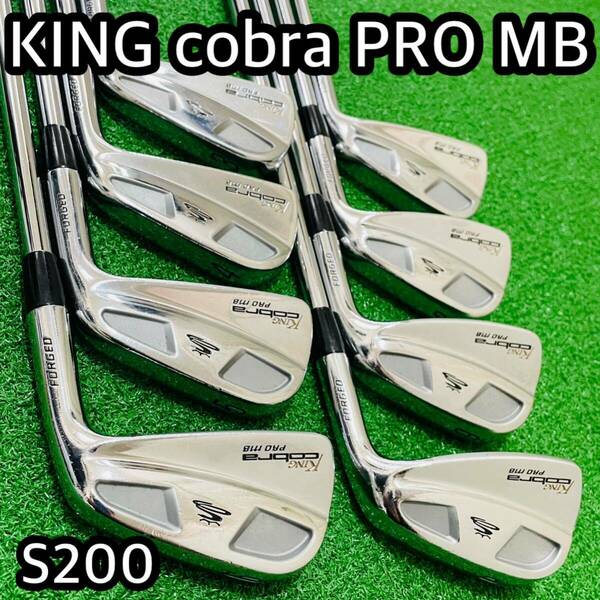 6536 KING cobra PRO MB アイアン8本セット　Dynamic Gold ダイナミックゴールド S200 右利き　キング　コブラ　プロ　マッスル　送料無料