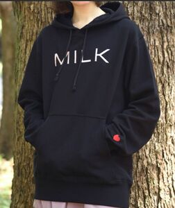 【MILK】【ミルク】ロゴ刺繍 パーカー