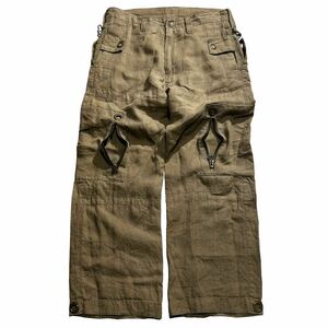 00s Y's wide cargo trousers archive ワイズ yohji yamamoto japan ヨウジヤマモト 山本耀司 90s military pants collection pocket zip