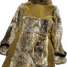 超希少 02aw DOLCE GABBANA fur long coat archive d&g ドルガバ vintage 定価100万 rare italy import luxury jacket _画像4