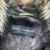 超希少 02aw DOLCE GABBANA fur long coat archive d&g ドルガバ vintage 定価100万 rare italy import luxury jacket _画像6