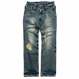 00s PPFM layerd denim trousers archive PEYTON PLACE FOR MEN collection design japan ピーピーエフエム jeans pants 90s rare 