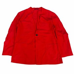 超希少 90s YOHJI YAMAMOTO POUR HOMME sample big size red tailored jacket archive 山本耀司 y's rare collection design japan