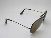 1000円スタート サングラス Ray-Ban レイバン ブラック ブラウン系レンズ Bausch&Lomb ボシュロム アビエーター 付属品有 WHO V①801_画像5