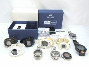 1000円スタート 腕時計&フェイス まとめ 10点 CASIO EDIFICE 5289 EOS-A500RB/G-SHOCK 2689 GW-500J/PRO TREK 2272 PRG-40 等 [1/2] X①814